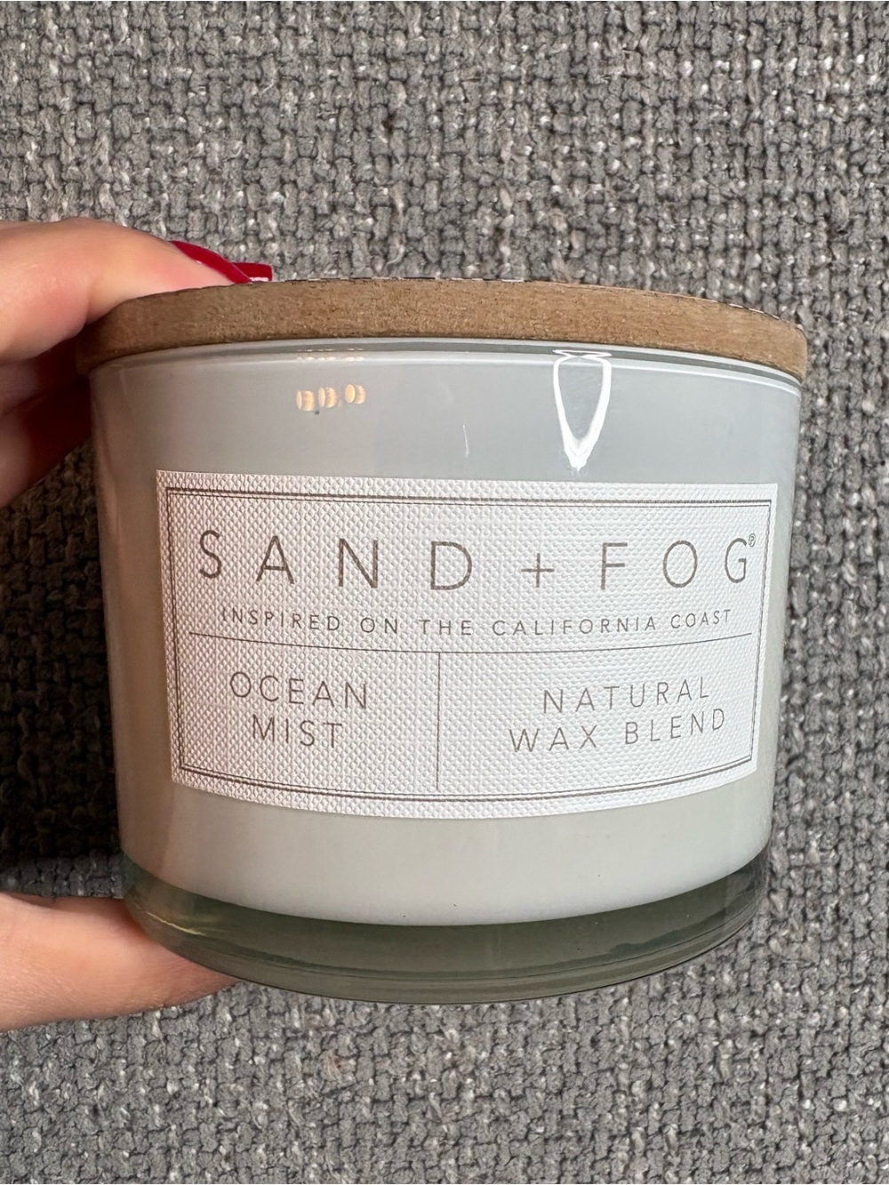 Sand + Fog Ocean Mist Natural Wax Blend Candle
